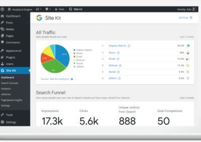 Google Site Kit Dashboard