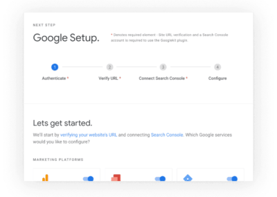 Google Site Kit Setup